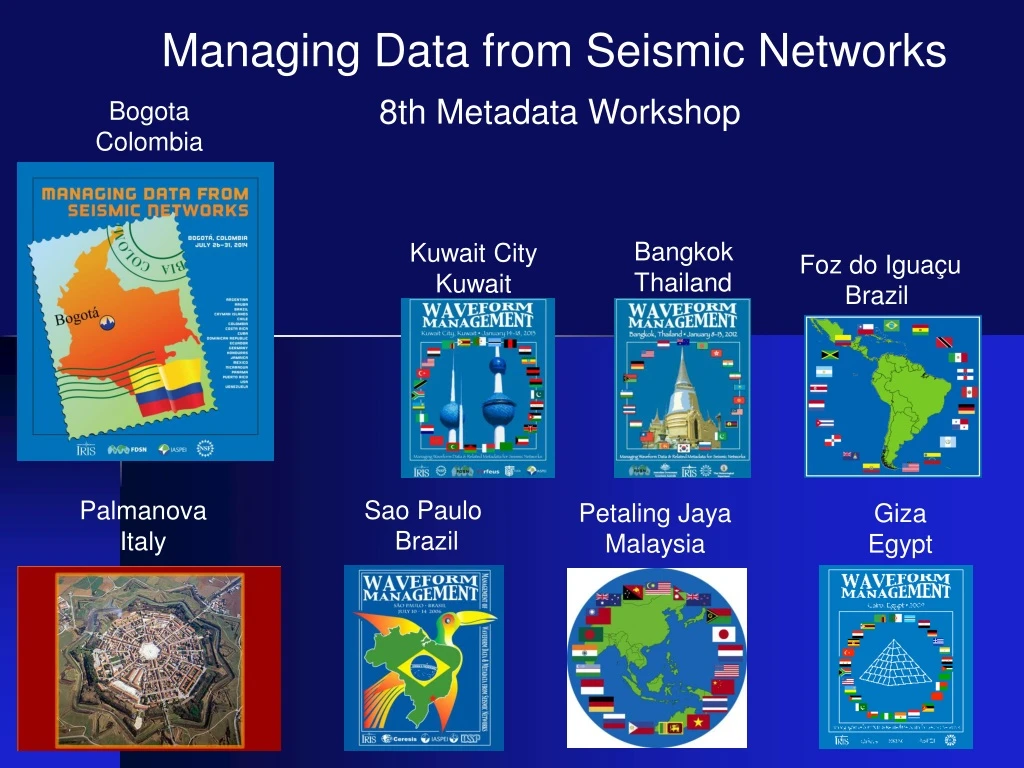 managing data from seismic networks