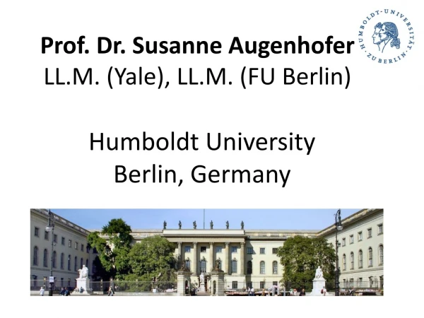 Prof. Dr. Susanne Augenhofer LL.M. (Yale), LL.M. (FU Berlin)