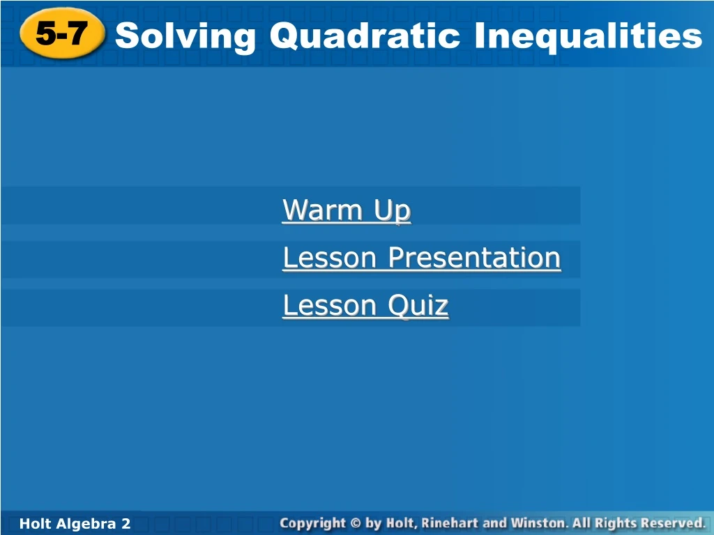 solving quadratic inequalities