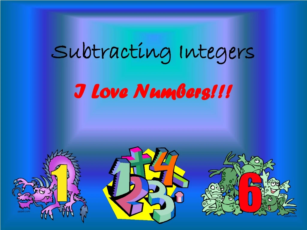 subtracting integers