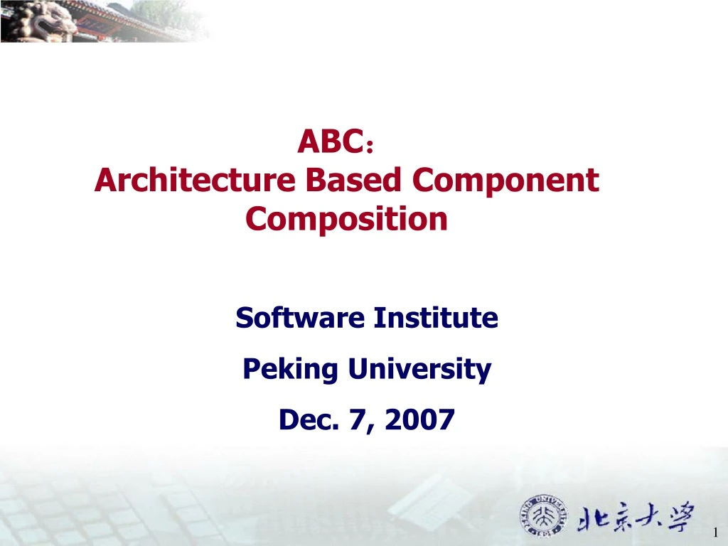 abc architecture based component composition