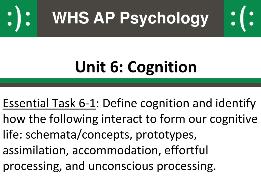 unit 6 cognition