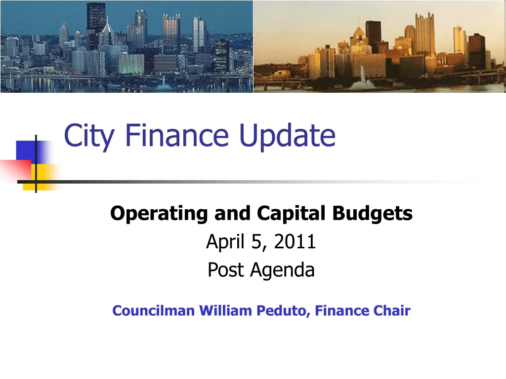 city finance update