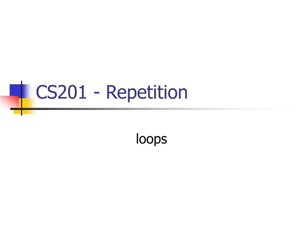 cs201 repetition