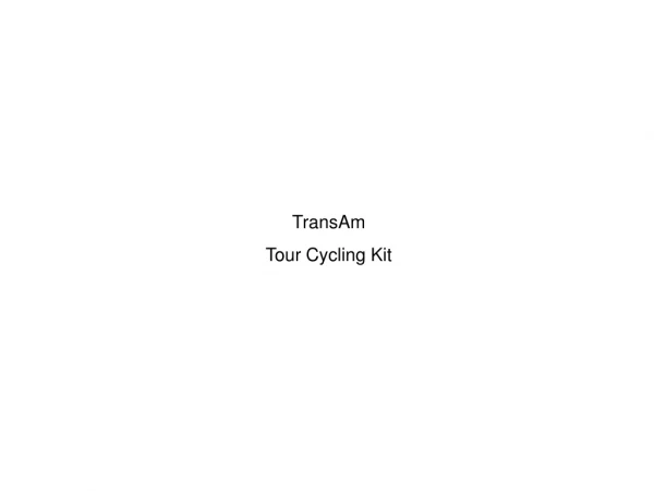 TransAm Tour Cycling Kit