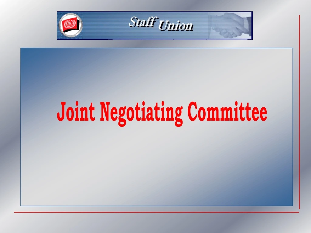 joint negotiating committee