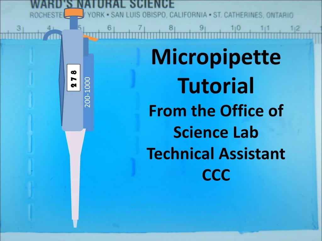 micropipette tutorial from the office of science
