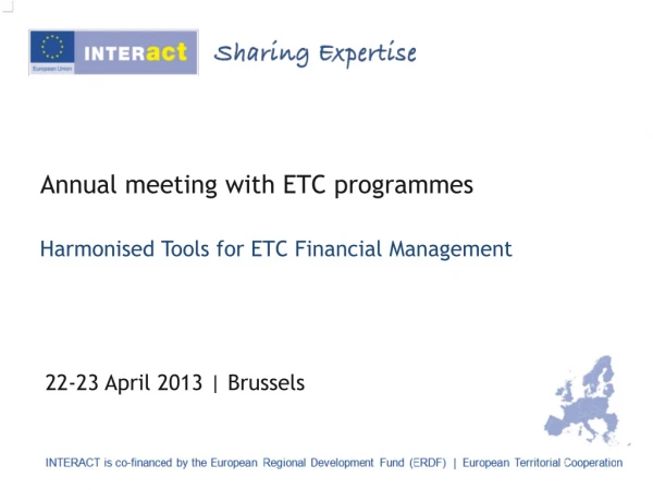 Annual meeting with ETC programmes