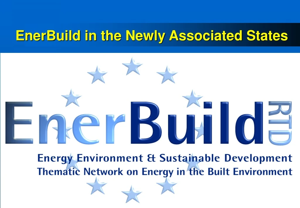 enerbuild in the newly associated states