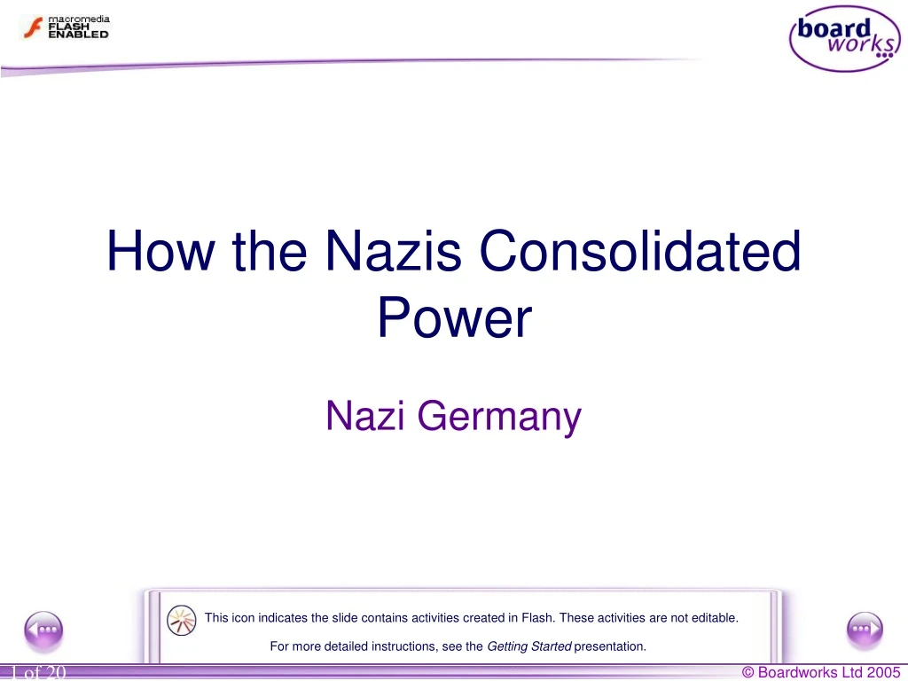how the nazis consolidated power