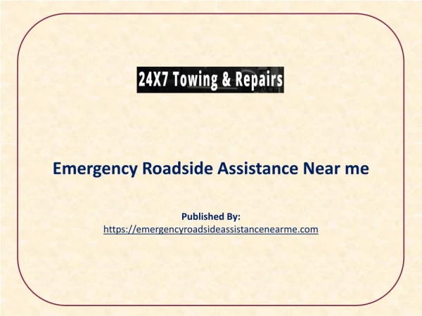 Emergency Roadside Assistance Near me