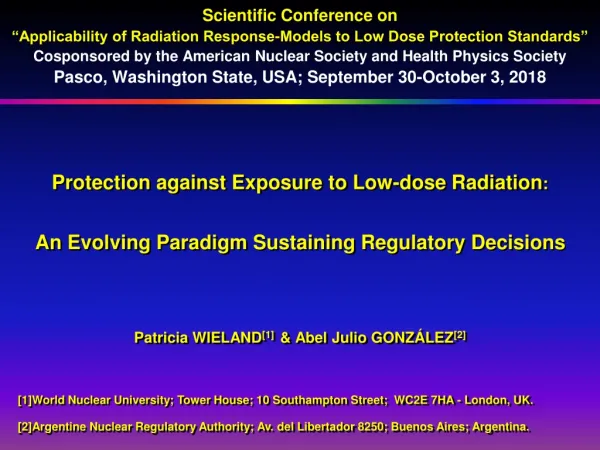 Protection against Exposure to Low-dose Radiation :