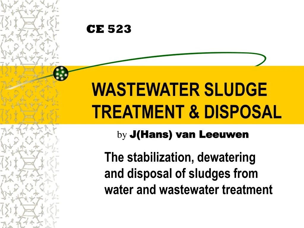 wastewater sludge treatment disposal