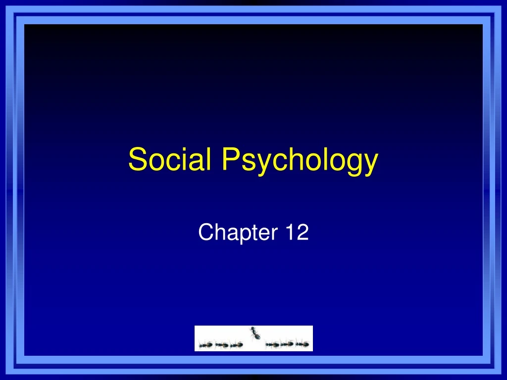 social psychology