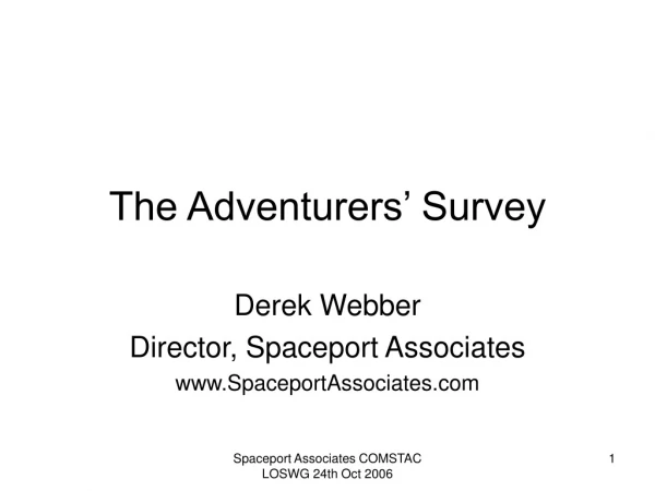 The Adventurers’ Survey