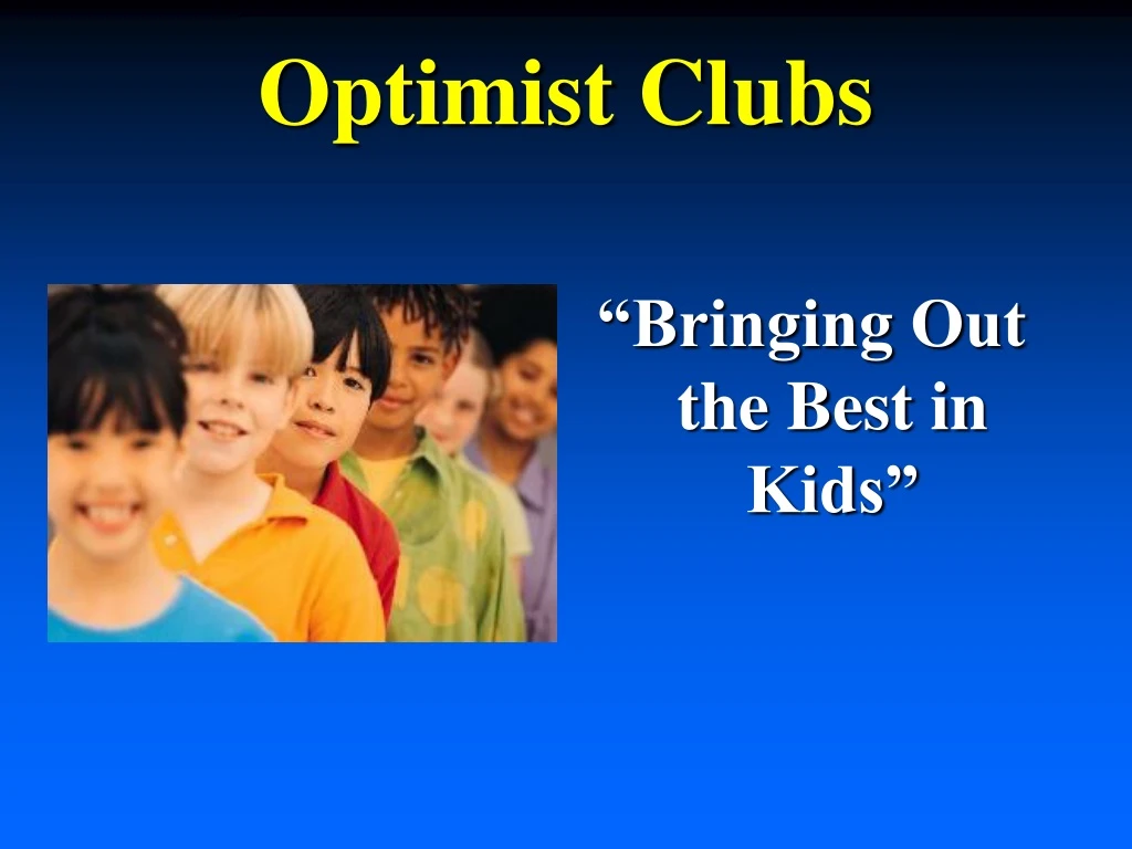 optimist clubs