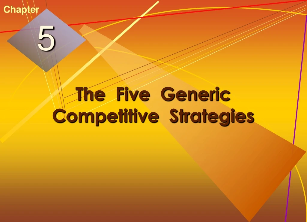 the five generic competitive strategies