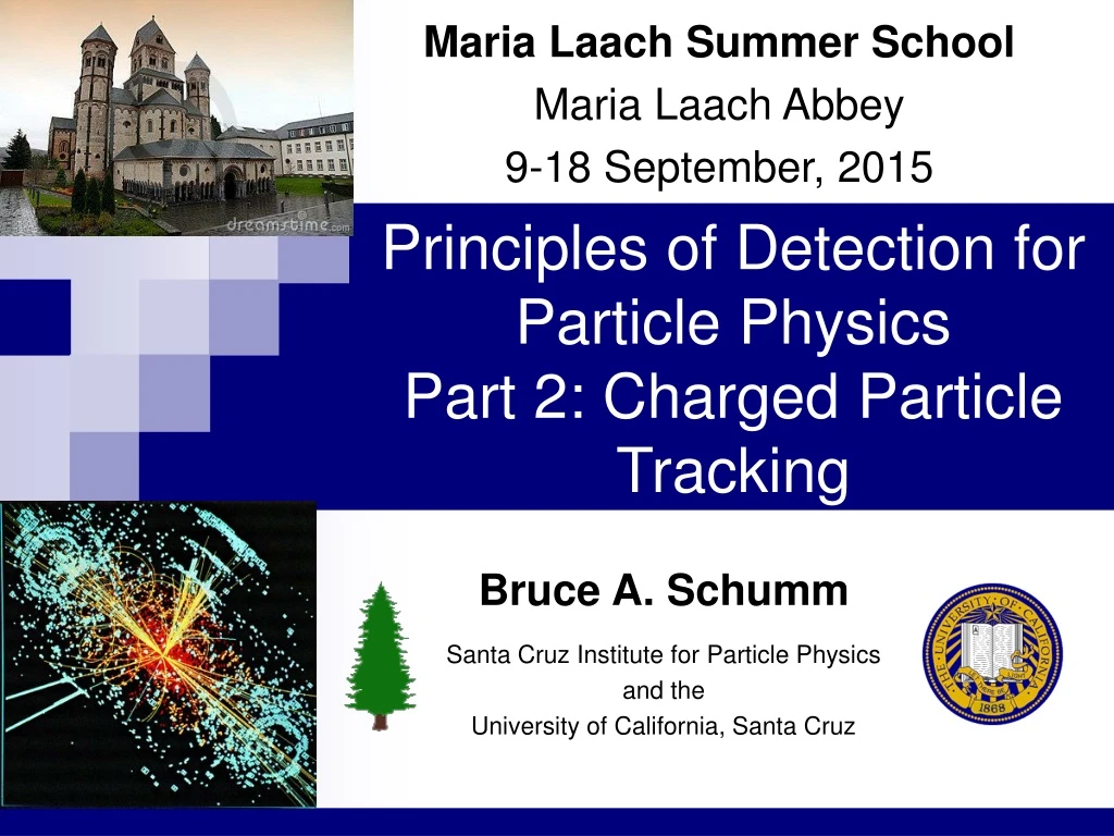 principles of detection for particle physics part 2 charged particle tracking