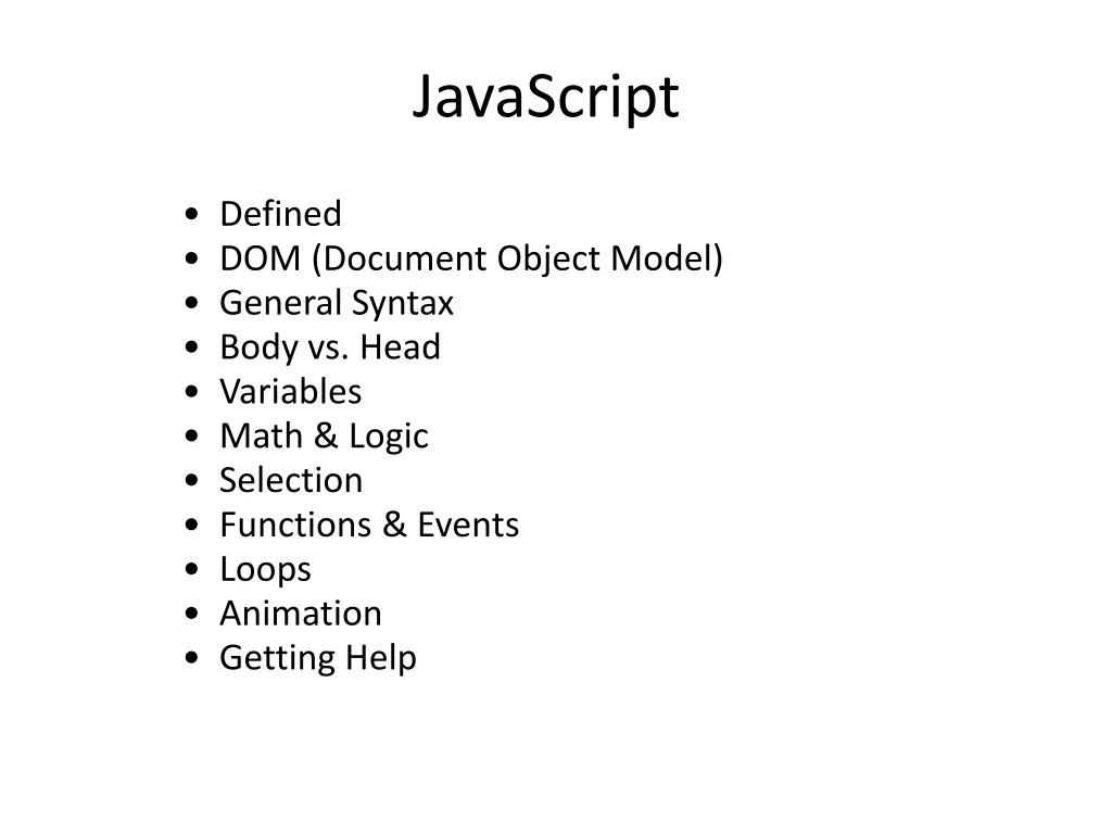 javascript