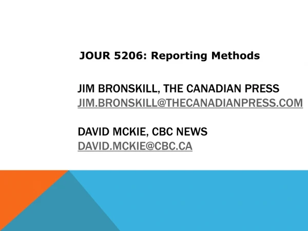 JOUR 5206: Reporting Methods