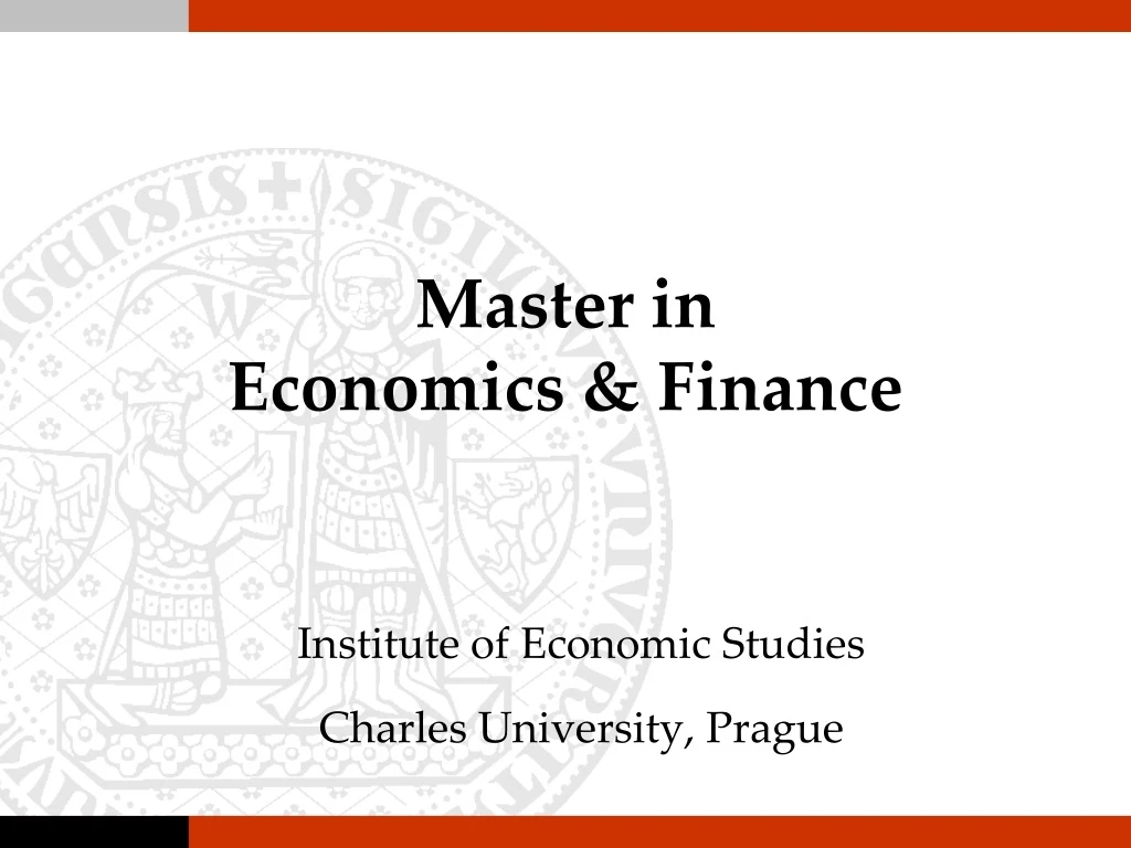 master in economics finance