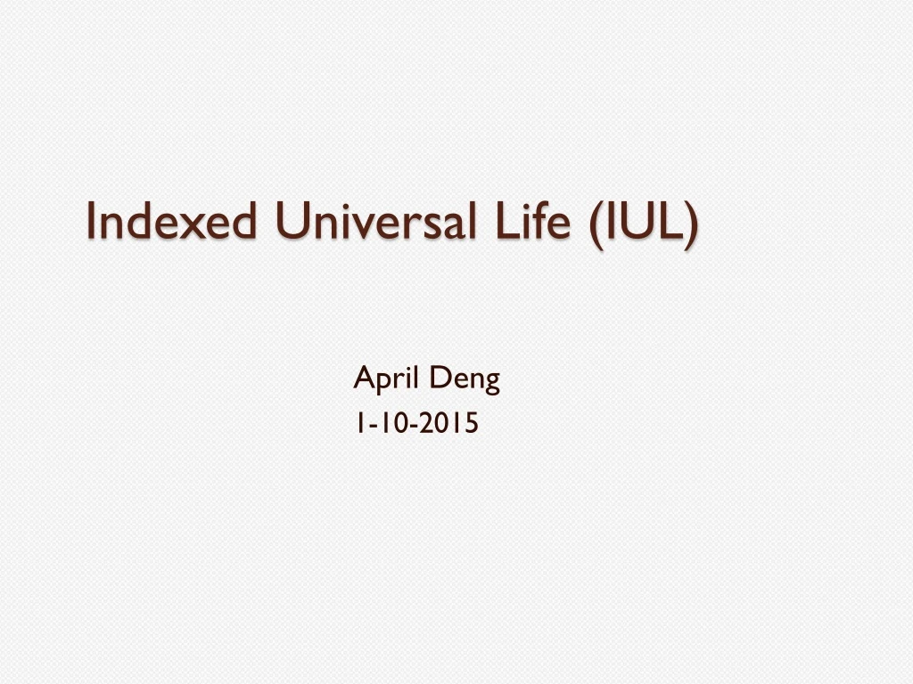 indexed universal life iul