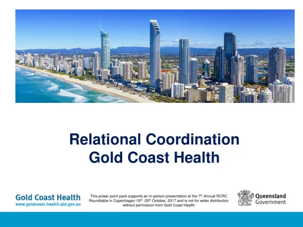 Relational Coordination Gold Coast Health