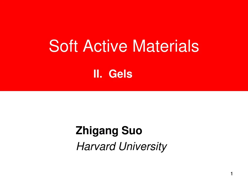 soft active materials