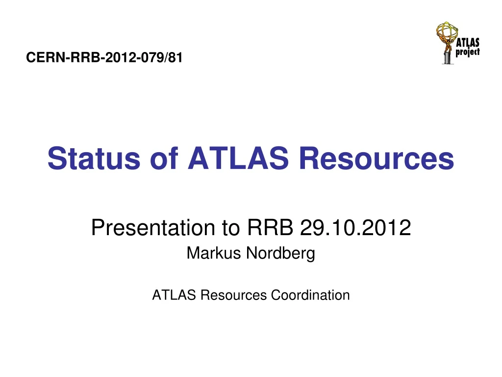 status of atlas resources