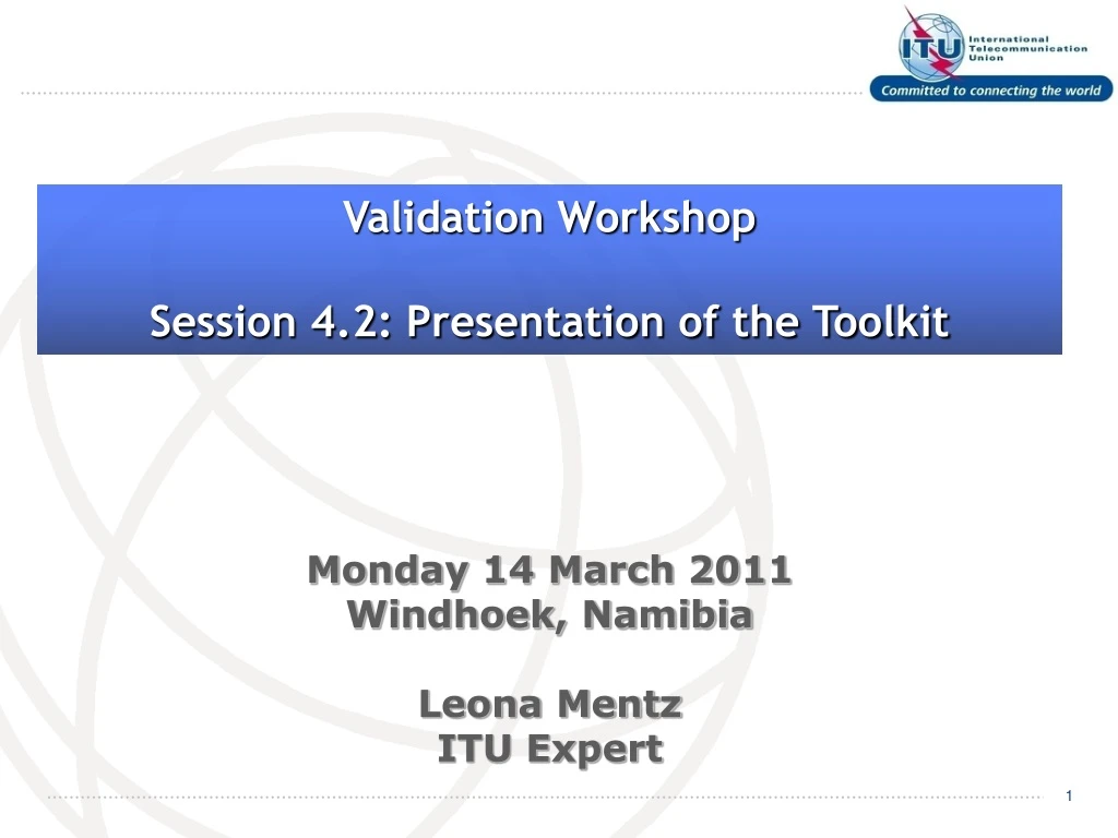 validation workshop session 4 2 presentation