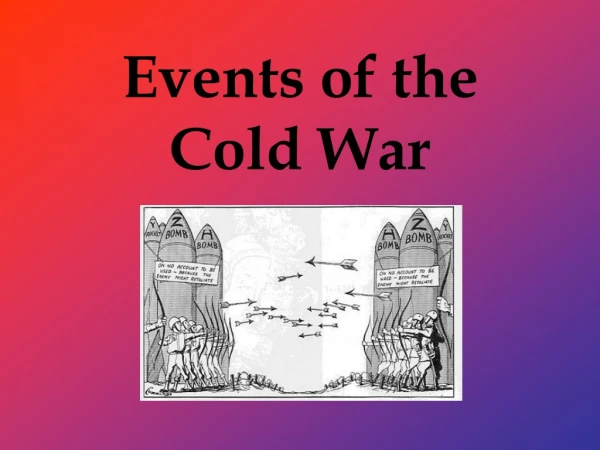 Events of the Cold War