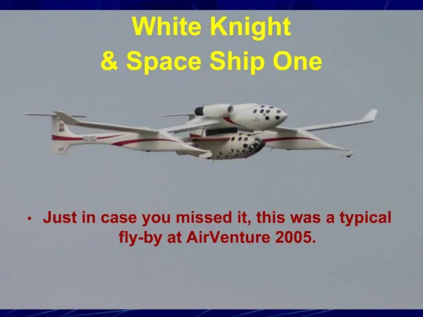 White Knight Space Ship One