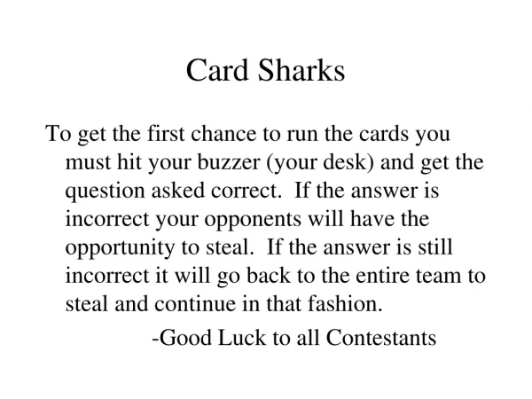 Card Sharks