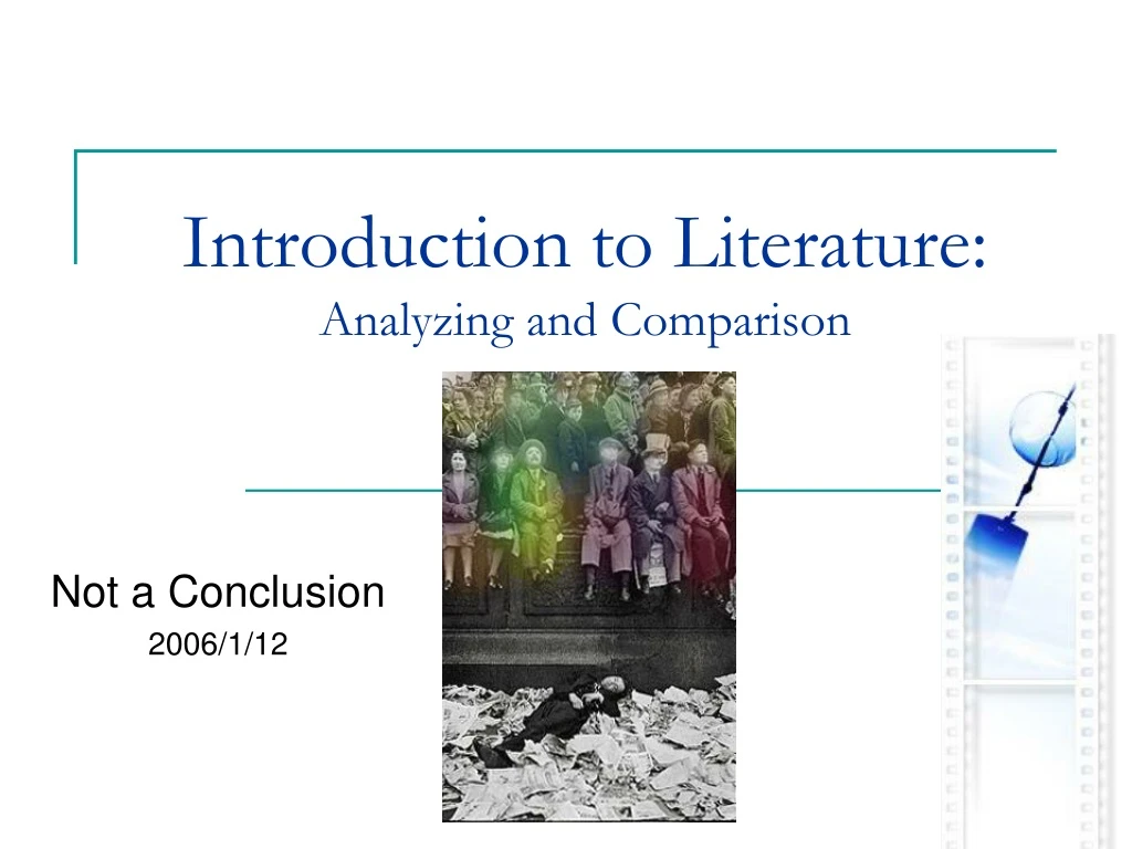 introduction to literature analyzing and comparison