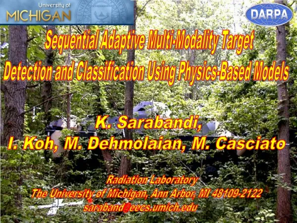 Sequential Adaptive Multi-Modality Target Detection and Classification Using Physics-Based Models