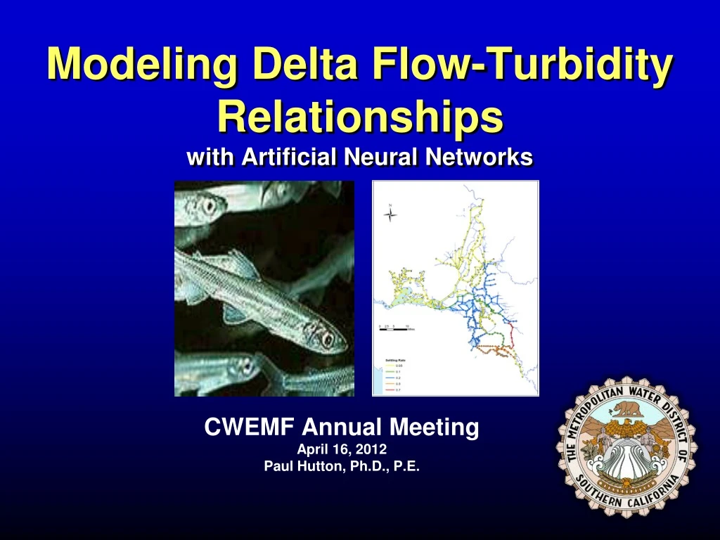 modeling delta flow turbidity relationships with artificial neural networks