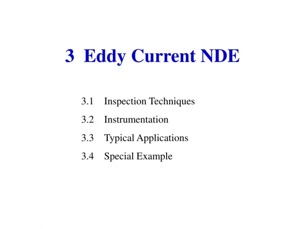 3 Eddy Current NDE