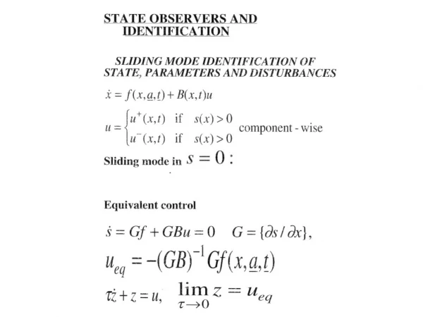 State Observers for Linear Systems