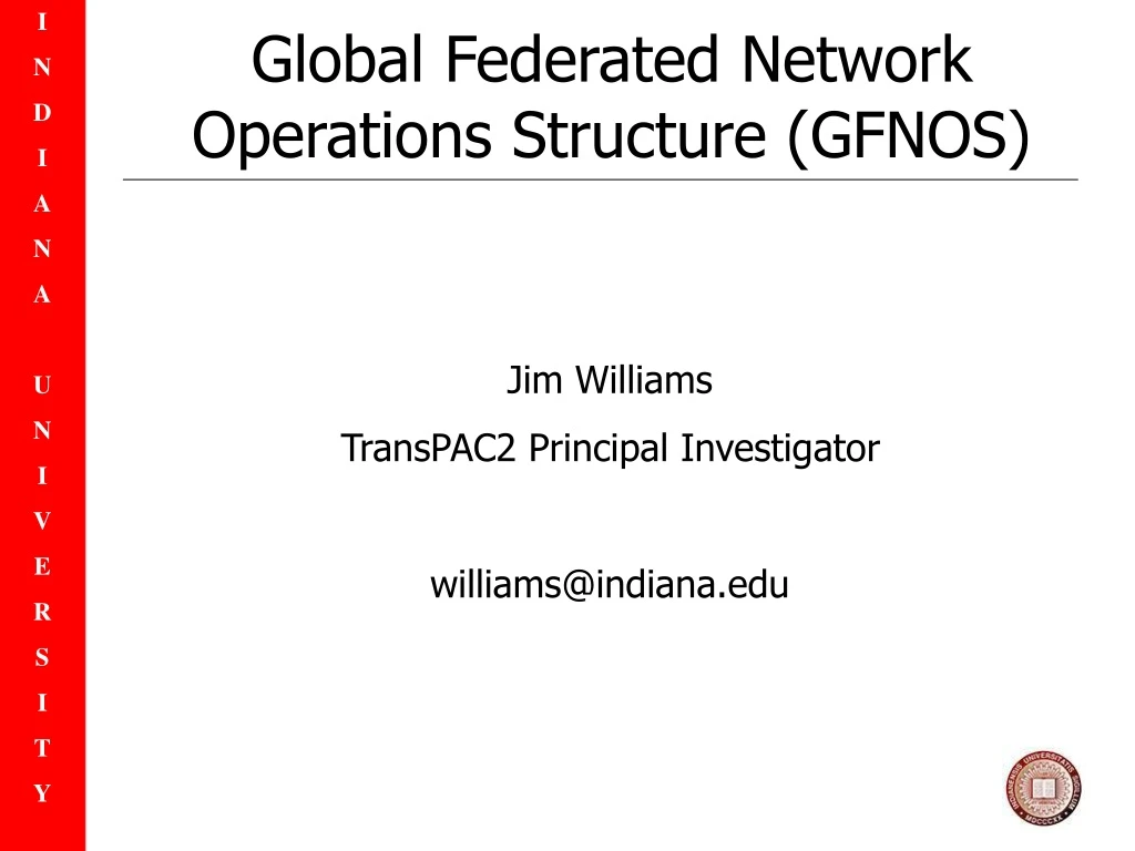 global federated network operations structure gfnos