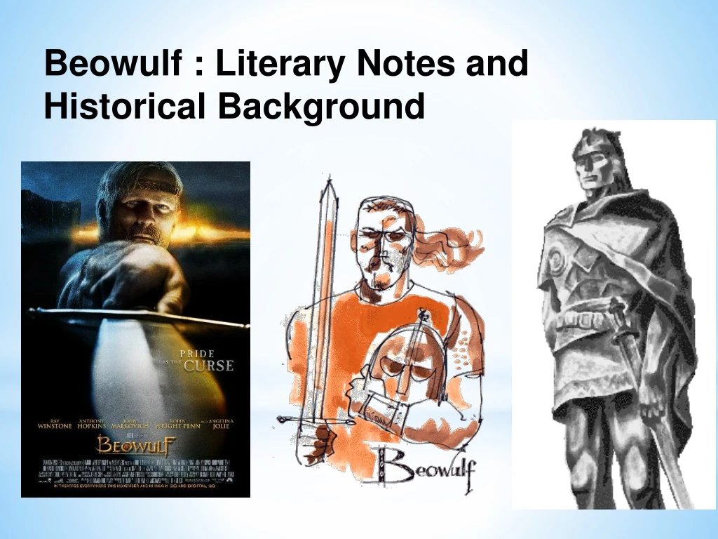 beowulf literary notes and historical background