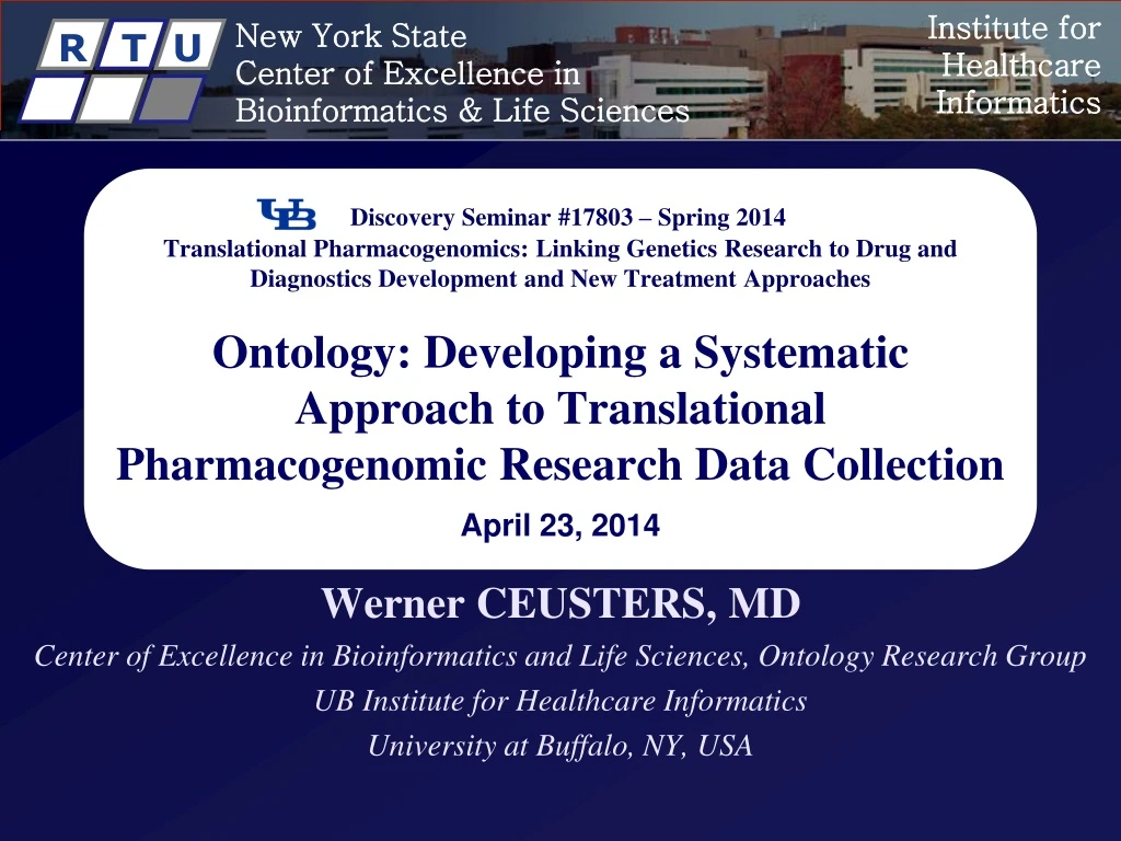 discovery seminar 17803 spring 2014 translational