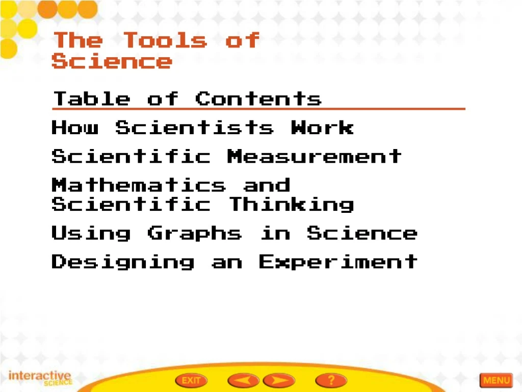 the tools of science