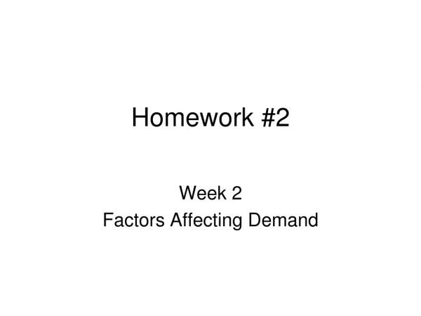 Homework #2