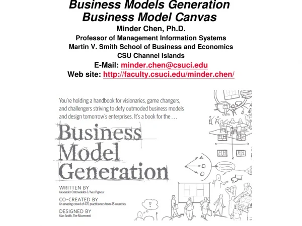 Business Models Generation Business Model Canvas