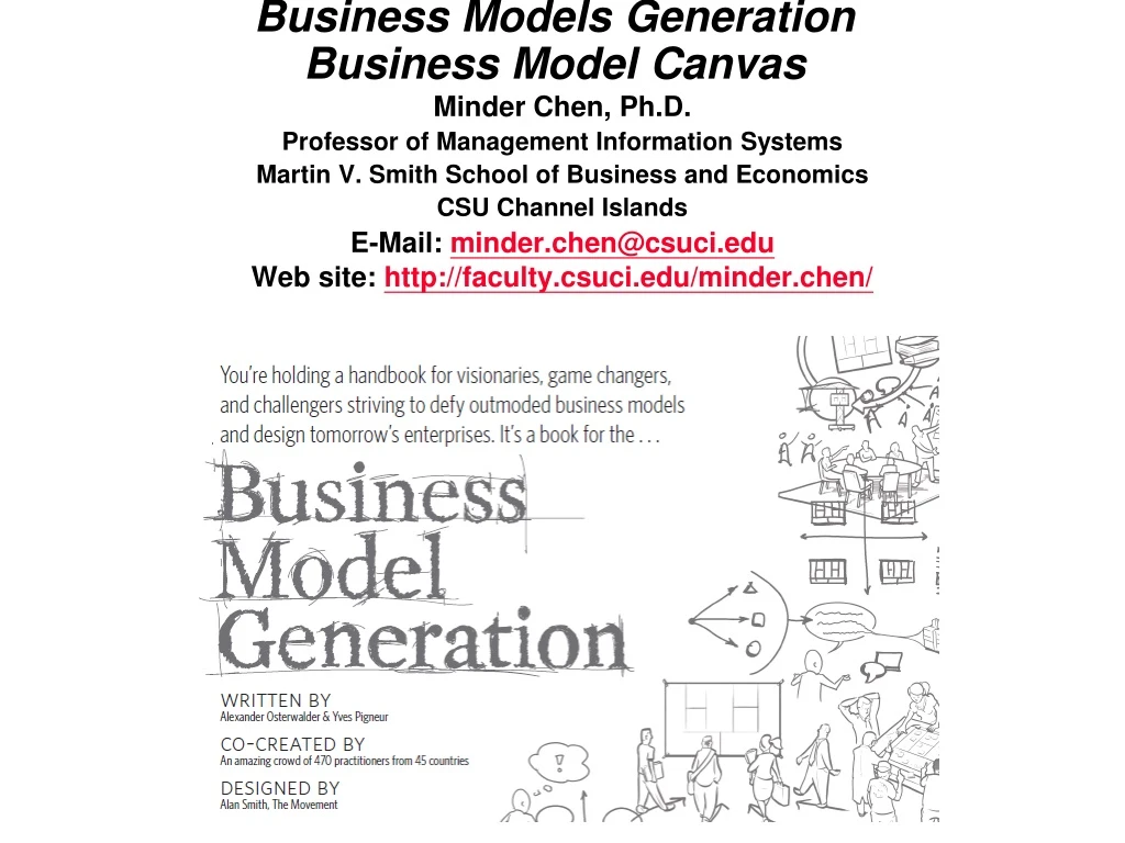 business models generation business model canvas