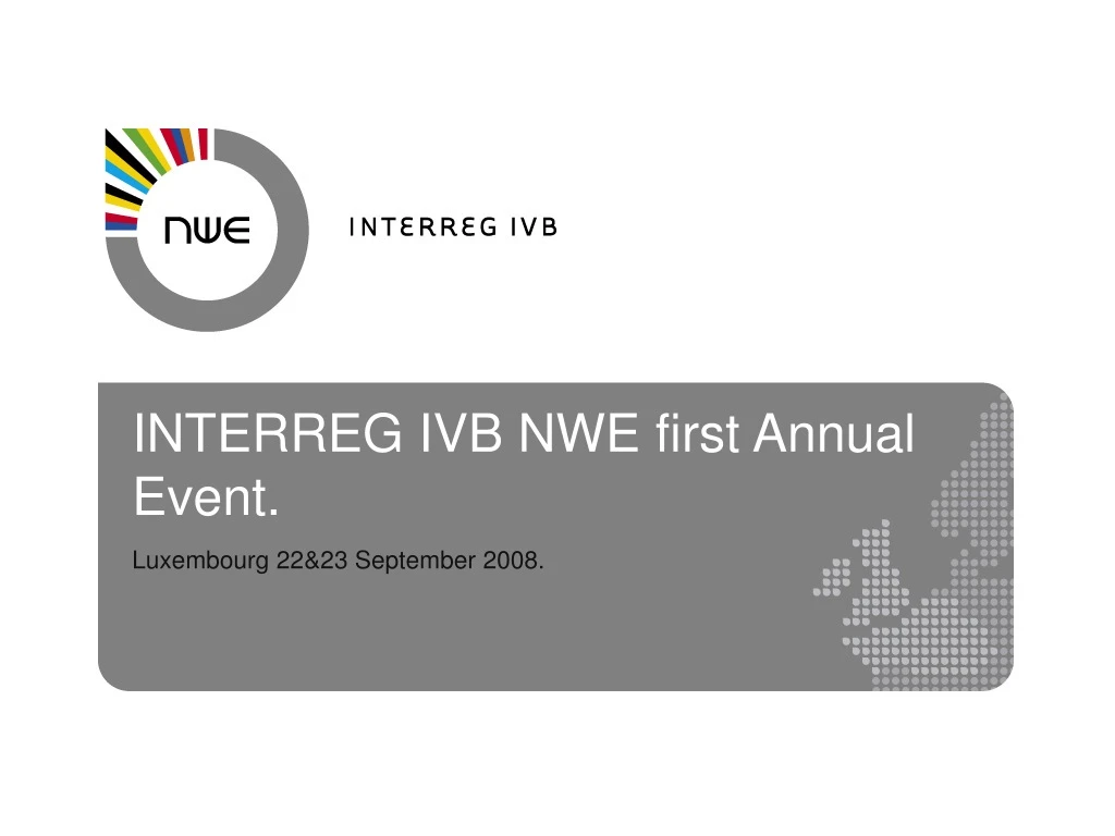 interreg ivb nwe first annual event