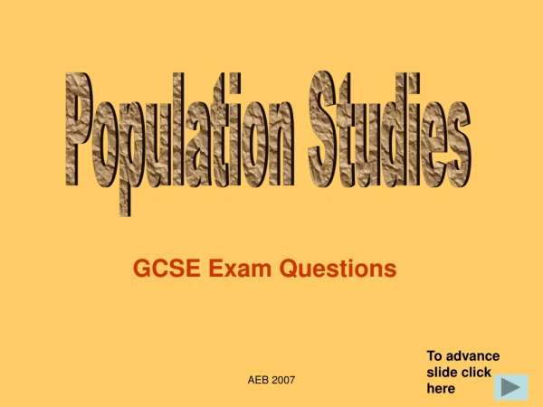 GCSE Exam Questions