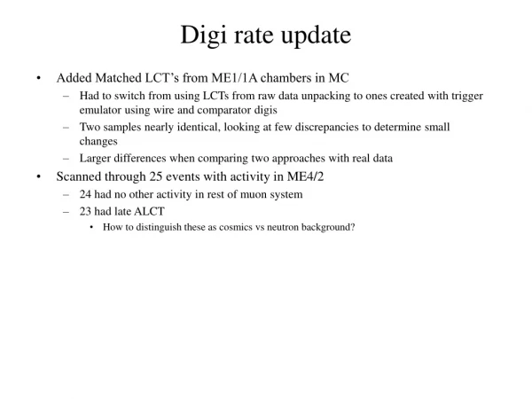 Digi rate update