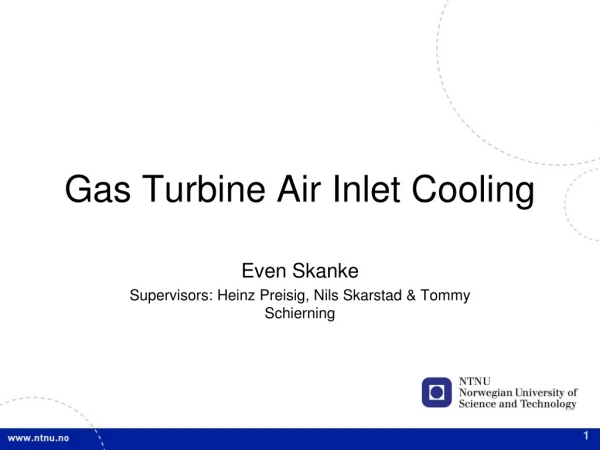 Gas Turbine Air Inlet Cooling