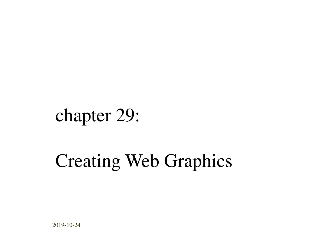 chapter 29 creating web graphics
